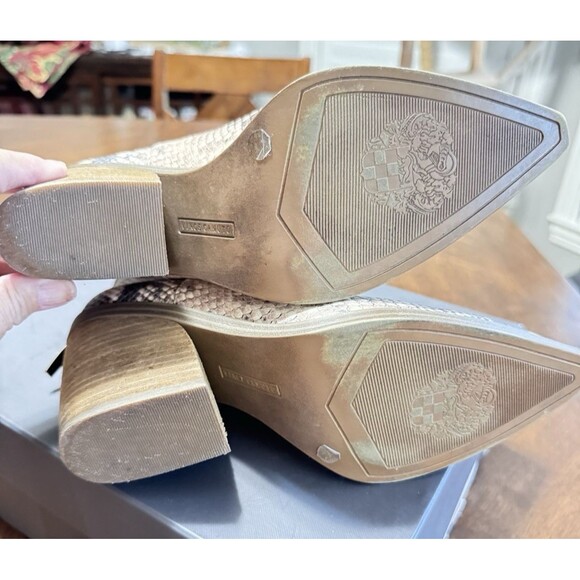 Vince Camuto Snake Print Ankle Boots - Picture 5 of 8